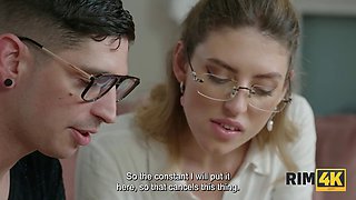 Nerdy blonde gets kinky with ass-licking and rimming in Romantic Ass Taste video