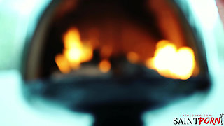 Dark Haired Beauty Brandy Aniston Rubs Her Shaved Pussy in the Bathtub