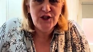 Big Boobed Blonde Masturbates With A Dildo In The Bathroom