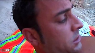 Horny French Blonde Chloe Delaure Sucks Cock & Takes Anal On The Beach