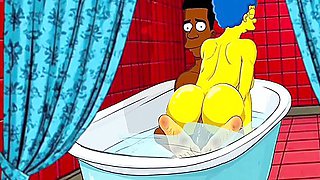 Marge Simpson And Car Toon - Foot Fetish Compilation Animation
