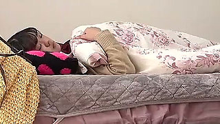 Man fucking his daughter-in-law with big tits on a day when his wife is not around