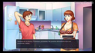 MILF Plaza #2 I Find Her in the Kitchen and She Lets Me Touch Her Tit