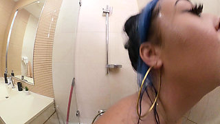 Sex in the Shower with One Beautiful Woman