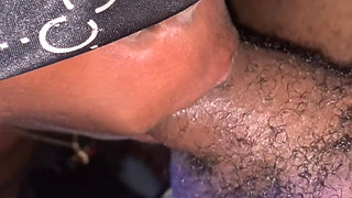 Amature Ebony teen Sloppy Sucking Huge cock  DSL  Before getting juicy Pussy Fucked