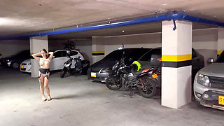 POV Petite Latina in Tight Skirt Gets Her Small Ass Fucked and Lots of Cum in Public Playground