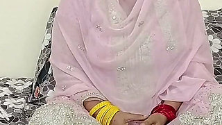 Sexy Pakistani Bride Sucking Cock and Hard Rough Fucked on Her Wedding Night