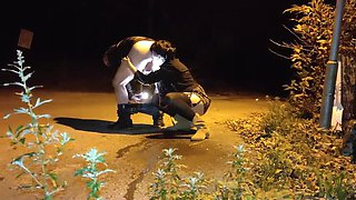 Horny MILF Gives Passionate Rimjob Outdoors - SlutHappiness Anal Fun