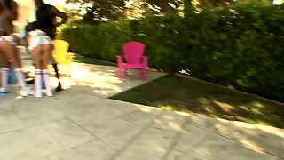 White Cheerleaders Get Fucked By Basketball Team