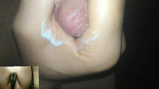 Solo Masturbation on a video call.