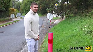 Shame4k. street escort Texas Patti went all the way behind a fence and continued to fuck a teen stud