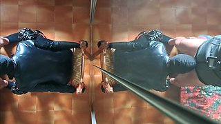 MILF Chairtied, Throatfucked with Ring Gag and Throatpie