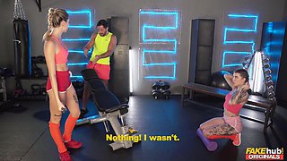 Angelique Lapiedra's Wild Workout in Steamy Threesome