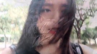 Asian School Girl Goes Wild Camping with Seniors