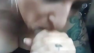 Watch Me Worship This Big Cock in the Backseat of the Car