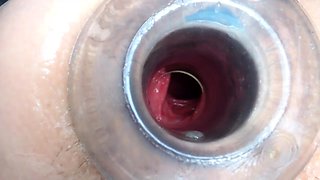 Hot pussy spreading close up for solo toying stunner