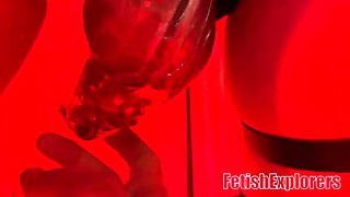 Plastic Panties Amateur Femdom: Spanked and Golden Shower Humiliation for Slave Husband