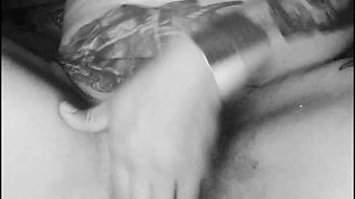 Black & White Tease Slow Strip & Dirty Talk Masturbation