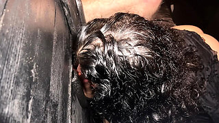 Gloryhole MILF Deep Throat Blowjob & Squirting - American Wife Role Play