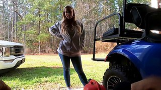 Bailey Brooke - Fucks The Guys Shes Helping With His Car