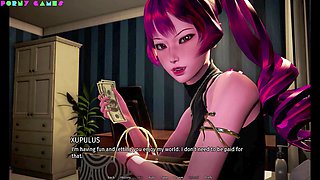 Wet internal release in manga style