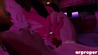 Anime VRchat Furry Dragon and Rex Fuck Hard in New Manga Porn