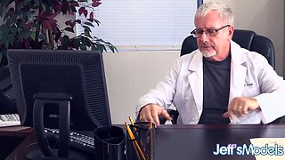 Chubby Nurse Rose LaReine Seduces a Lucky Young Patient