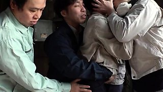 Group sex hardcore double blowjob swallowing cum