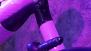 Rubber Fucked by Ava Fetishart While Fucking and Blowing Perv