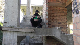 A Famous Wife From Heliopolis with a Milky Chest Closes Her Office and Goes Out to Please Herself