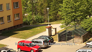 Pickups - Big Natural Rita Peach Gives Stranger a Handjob