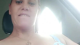 Flashing Big Tits in Public