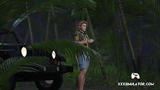 Lara Croft Moans in Intense NTR Scene