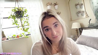 Thrilled Thea's skinny blonde clip