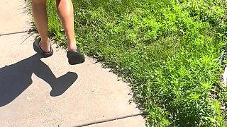Elle amateur redhead teen outdoor