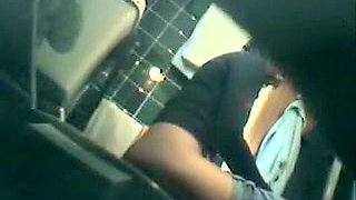 Amazing chick is pissing in the public toilet on cam