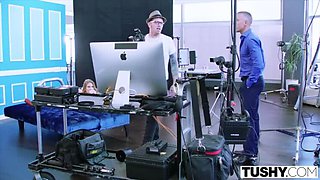 Ashley Lane Anal Fuck - Blonde Takes Cock Deep in Her Ass