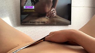 Masturbandose viendo porno