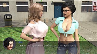 Reunion in a steamy adult visual novel with hot blondes and busty redheads
