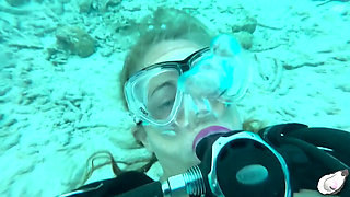 Supergirl Fucked Hard by Horny Octopus - Big Clit MILF Solo Underwater Sex