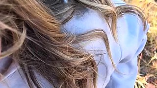 Czech amateur blowjob and fucking POV in public