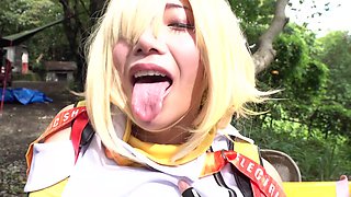 Experience sultry cosplay passion in a raw homemade encounter