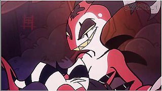 Helluva Boss 3some Blitzo X Moxxie X Millie Mmf With Car Toon