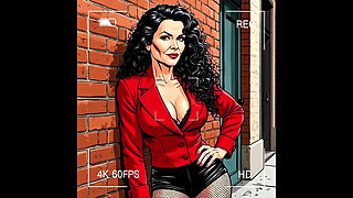 Casting for a 40-year-old Sexy Slut. Cartoon. MILF Black Stockings