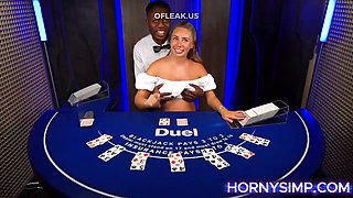 Big Cock Pounds Pregnant Bonnie Blue on Casio Table