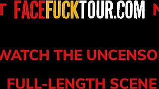 GINORMOUS BREASTS Latina Tart Face Pummeled Raunchy POINT OF VIEW On Her Knees By Large Knob