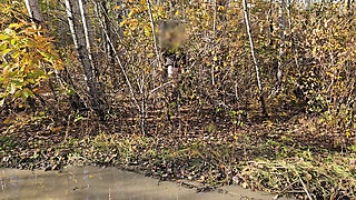 I pulled down my pants and went for a walk along the autumn road