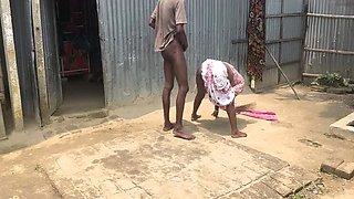 My Indian Bhabhi's Huge Ass Gets Fucked Outside - Homemade Desi Sex