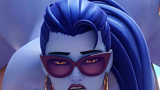 Widowmaker From Overwatch - Sniper Mission Failed Because of Big Cock - Doggystyle & Beach Jack-o Pose Big Ass Fuck 3D