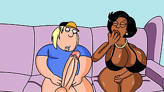 Family guy cartoon parody - You're gonna take this dick Mrs Brown and Quagmire takes his wife to the big dick doctor